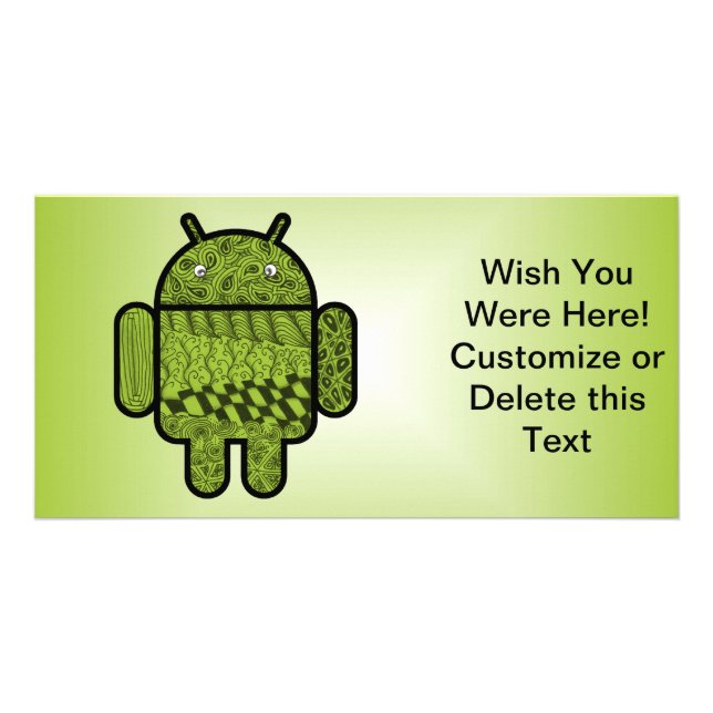 Paisley Character for the Android™ Robot Card (Front)