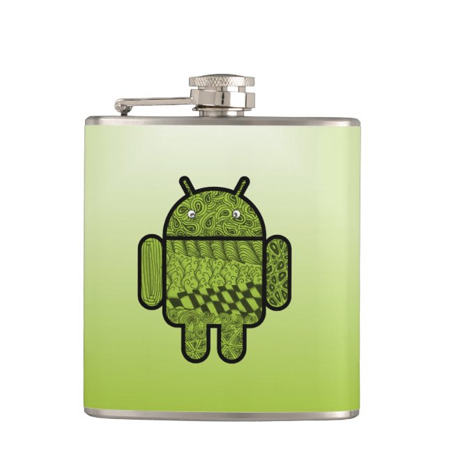 Paisley Character for the Android™ Robot Flask (Front)