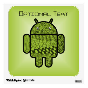 Paisley Character for the Android™ Robot Wall Sticker