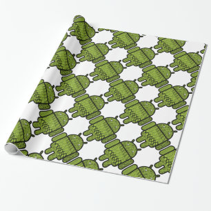 Paisley Character for the Android™ Robot Wrapping Paper