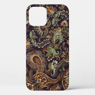 Paisley Colorful Textile: Ethnic Vintage Design iPhone 12 Case