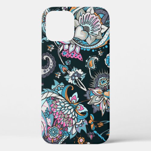 Paisley cucumber traditional seamless pattern iPhone 12 case