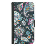 Paisley cucumber: traditional seamless pattern. samsung galaxy s5 wallet case