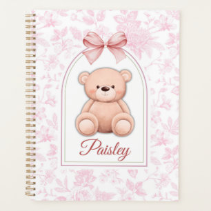 Paisley   Custom Pink Teddy Bear Nursery Design  Planner