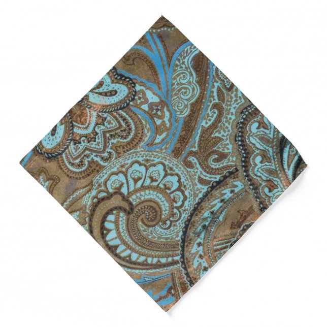 Paisley Damask - Bandana (Front)