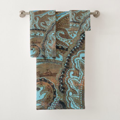 Paisley Damask _ Bath Towel Set