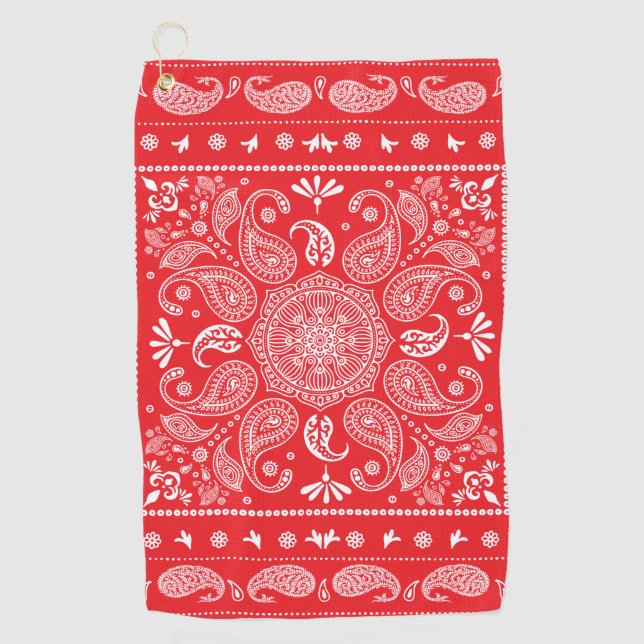 Paisley Design-1 Golf Towel (Front)