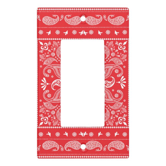 Paisley Design-1 Light Switch Cover (Front)