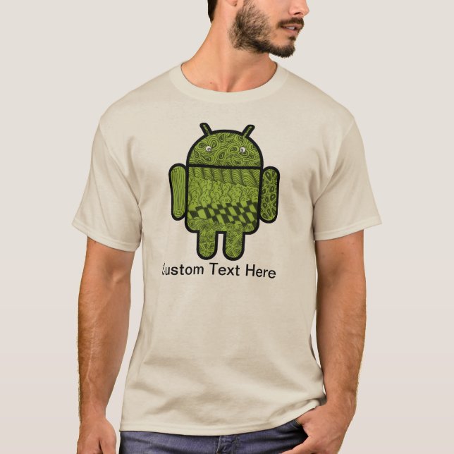 Paisley Doodle Character for Android™ T-Shirt (Front)