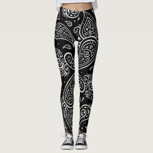 Paisley elegance: seamless ethnic pattern. leggings