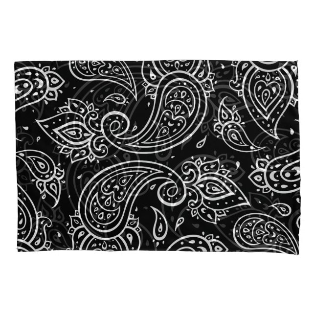 Paisley elegance: seamless ethnic pattern. pillow case (Front)