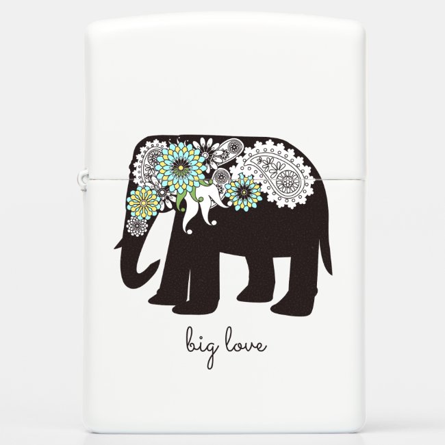 Paisley Elephant Love Girly Chic Personalized