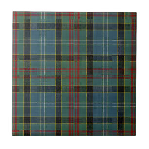Paisley Family and Region Tartan Plaid Pattern Ceramic Tile