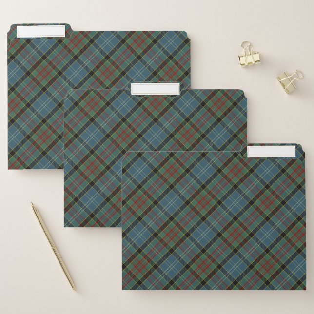 Paisley Family and Region Tartan Plaid Pattern File Folder (Set)