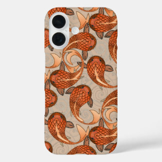 paisley fish bisque iPhone 16 case