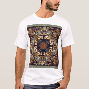 Paisley Floral: Batik Shawl Elegance. T-Shirt