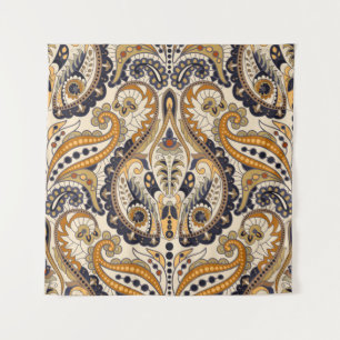 Paisley Floral: Colorful Seamless Design Tapestry