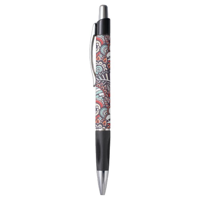 Paisley Floral Doodle Pattern Pen (Top (Vertical))