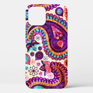 Paisley Floral Indian Seamless Ornament iPhone 12 Case