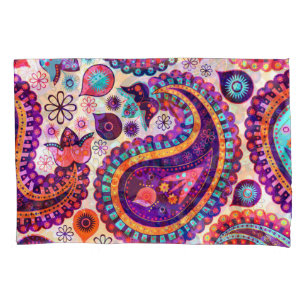Paisley Floral Indian Seamless Ornament Pillow Case