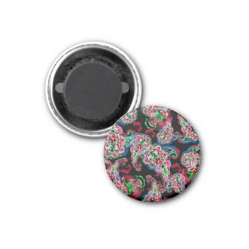 Paisley Floral Pattern Ethnic Background Magnet