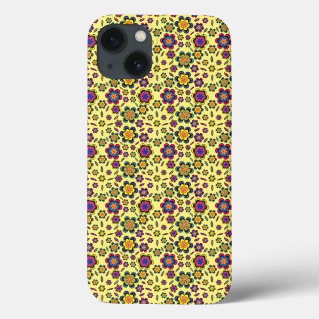 Paisley Flower Design Pattern Customizable Cases (Back)