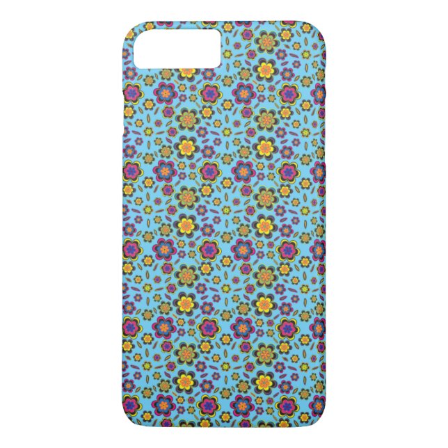 Paisley Flowers Design Pattern Cellphone Case (Back)