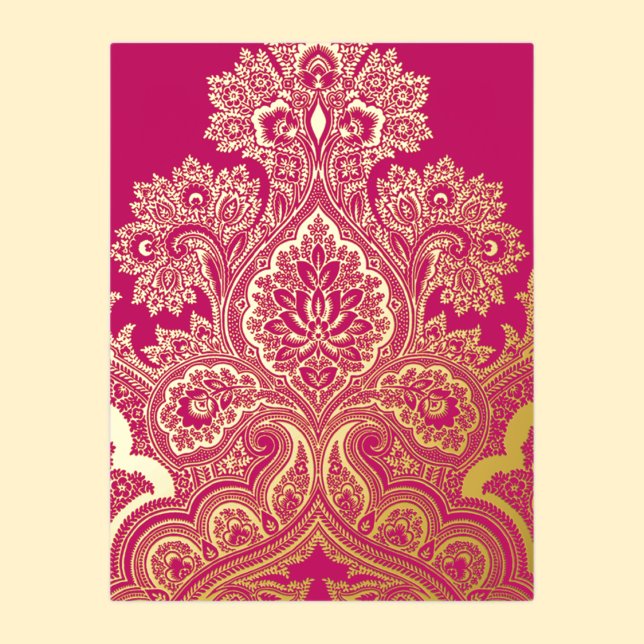 Paisley Foil Holiday Postcard (Creator Uploaded)