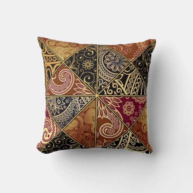 Paisley Fractured Pattern Pillow (Front)
