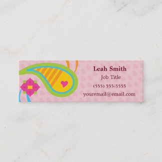 Paisley Fun Mini Business Card