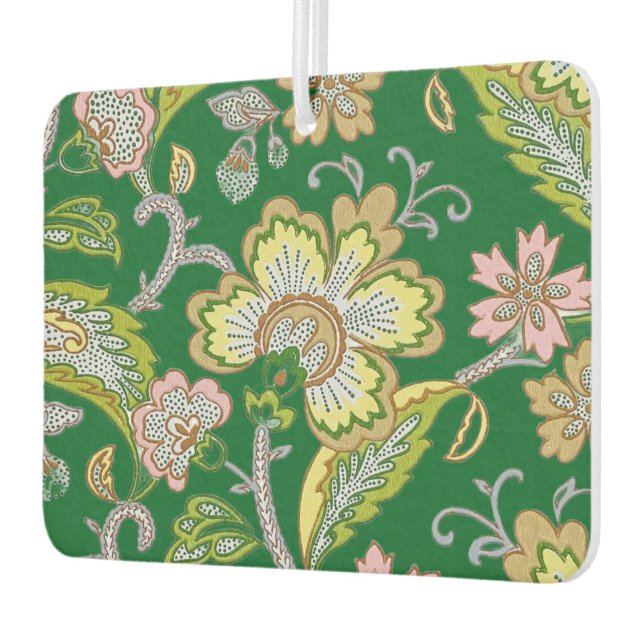Paisley Garden Stylized Floral Embroidery Air Freshener (Left)