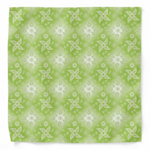 Paisley green summer pattern. bandana