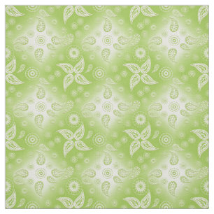 Paisley green summer pattern. fabric