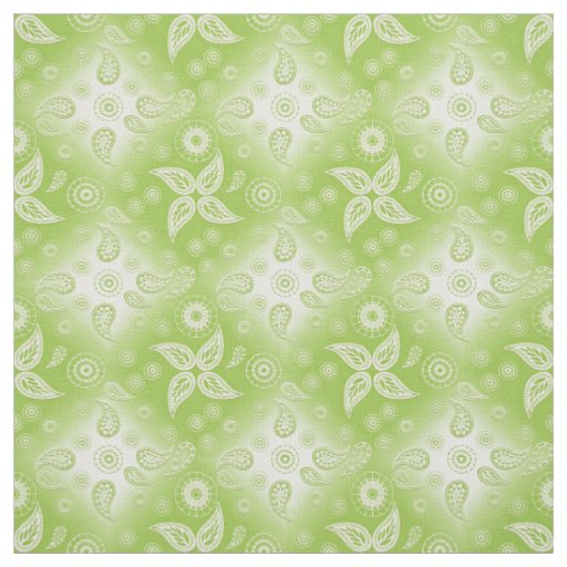 Paisley green summer pattern. fabric