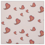 Paisley Heart Fabric