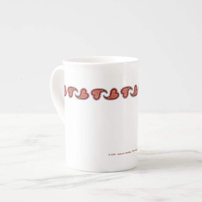 Paisley Heart Specialty Mug (Front Left)