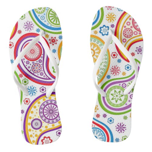 Paisley Heaven Flip Flops