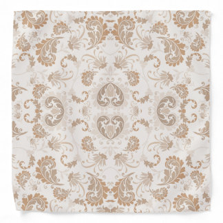 Paisley in Beige Aesthetic Modern Tan Brown Bandana