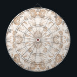 Paisley in Beige Aesthetic Modern Tan Brown Dart Board<br><div class="desc">Paisley in Beige Aesthetic Modern Tan Brown</div>