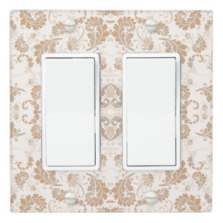 Paisley in Beige Aesthetic Modern Tan Brown Light Switch Cover