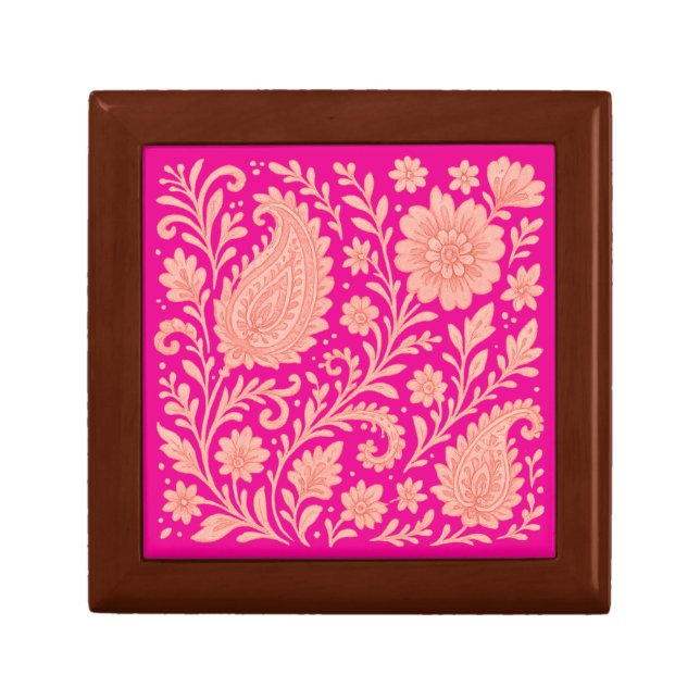 paisley india print design gift box (Front)