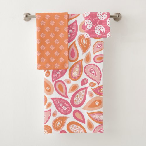 Paisley Jane Collection Mix and match Bath Towel Set