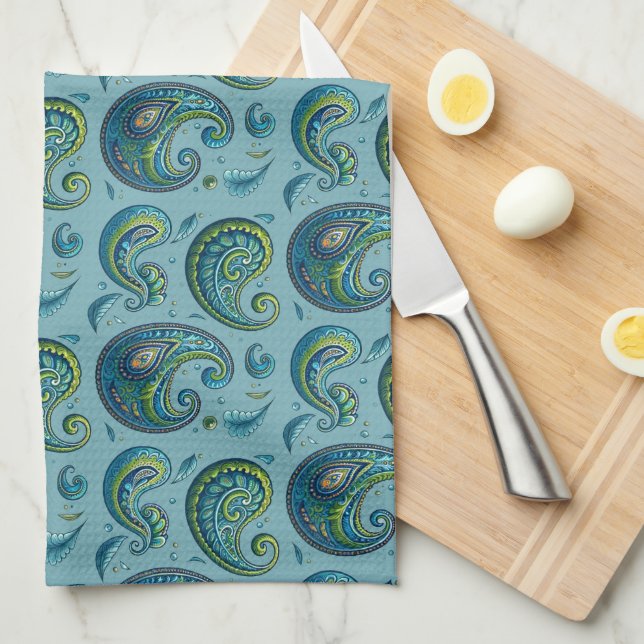 Paisley Kitchen Towel (Quarter Fold)