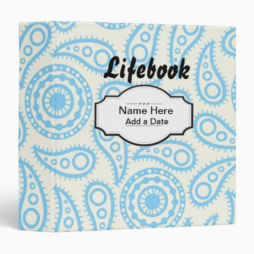 Paisley Lifebook Foster Care Adoption 3 Ring Binder