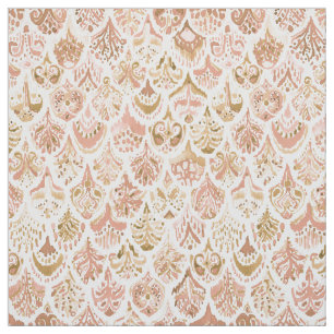 PAISLEY MERMAID Rose Gold Fish Scales Fabric