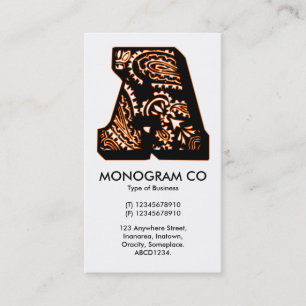Paisley Monogram - A Business Card