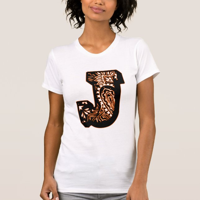 Paisley Monogram - J T-Shirt (Front)