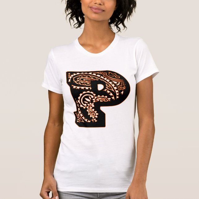 Paisley Monogram - P T-Shirt (Front)