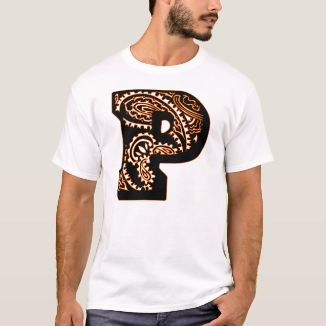 Paisley Monogram - P T-Shirt (Front)
