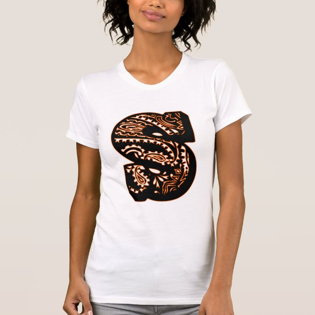Paisley Monogram - S T-Shirt (Front)